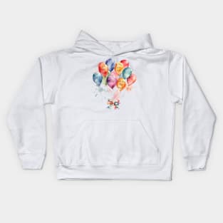 Balloons with compliments Kids Hoodie